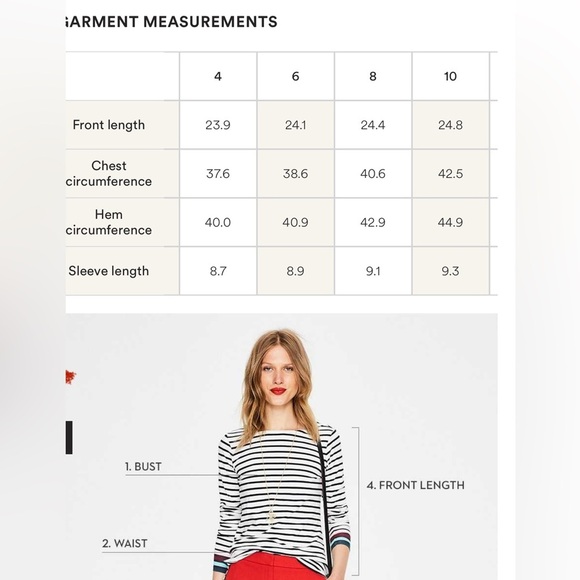 Boden Metallic Trim V Neck T-shirt - Picture 9 of 9